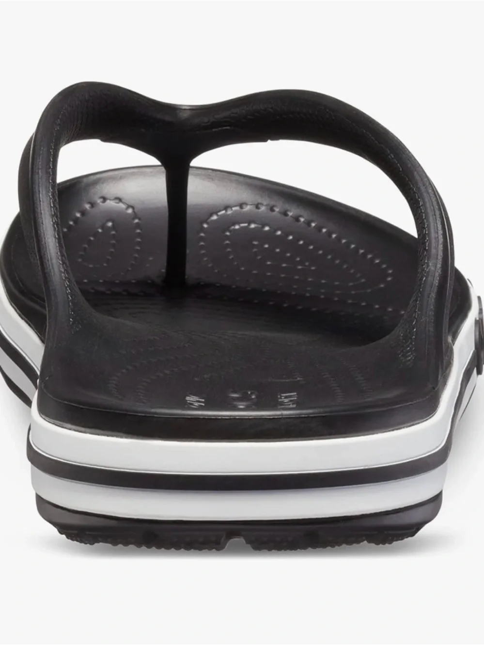 Crocs Bayaband Flip Flop Sandals -
Black & White | Size 8 NWT - Picture 6 of 11